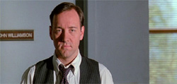 'Go to lunch will you, WILL YOU GO TO LUNCH?'
 Kevin Spacey as John Williamson in Glengarry Glen Ross
